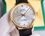 Rolex Datejust 8215 Movement 40mm 316L Steel  White/Gold Face Waterproof Watch